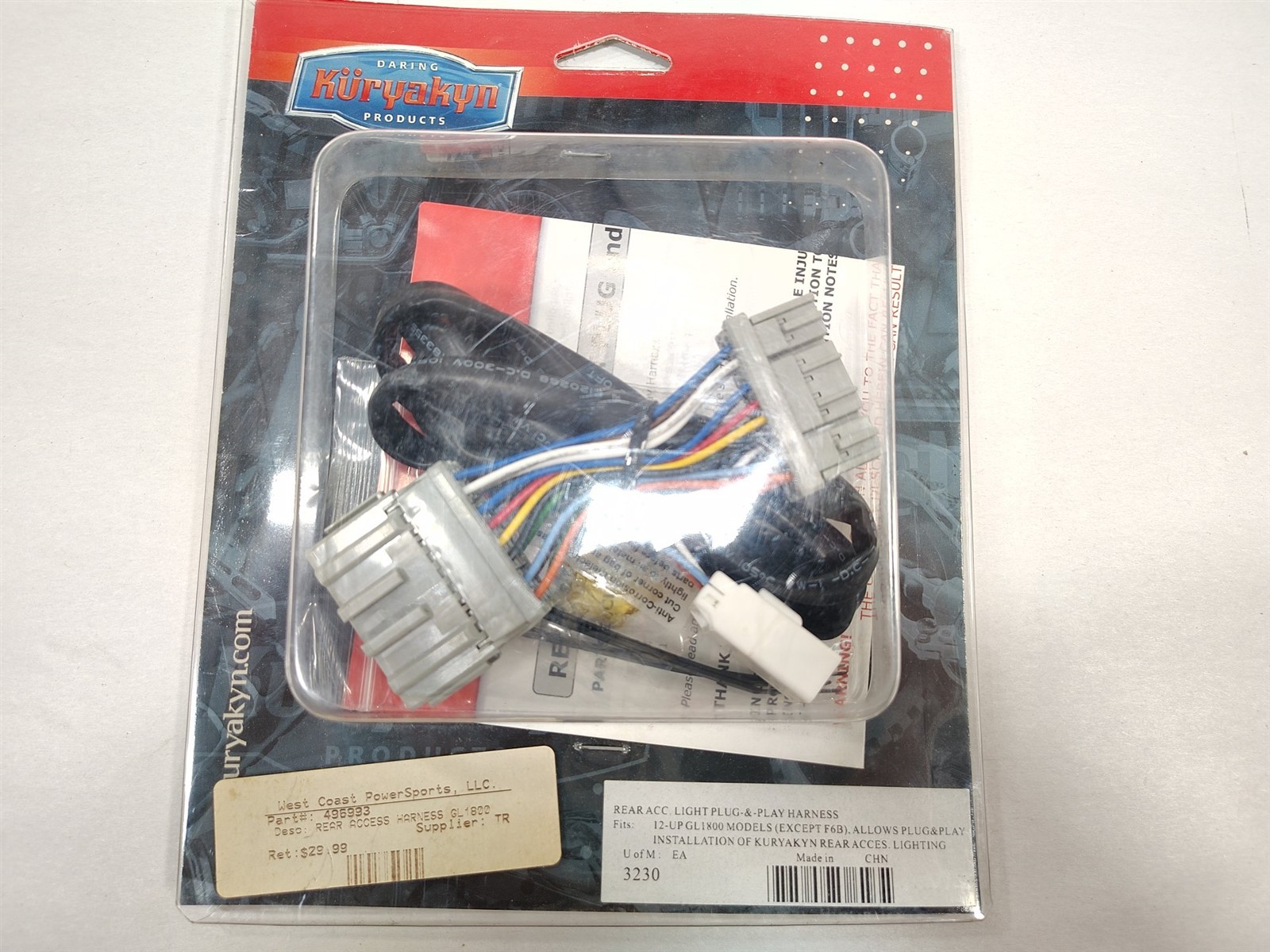 Kuryakyn Rear Accessory Light Harness GL1800 3230