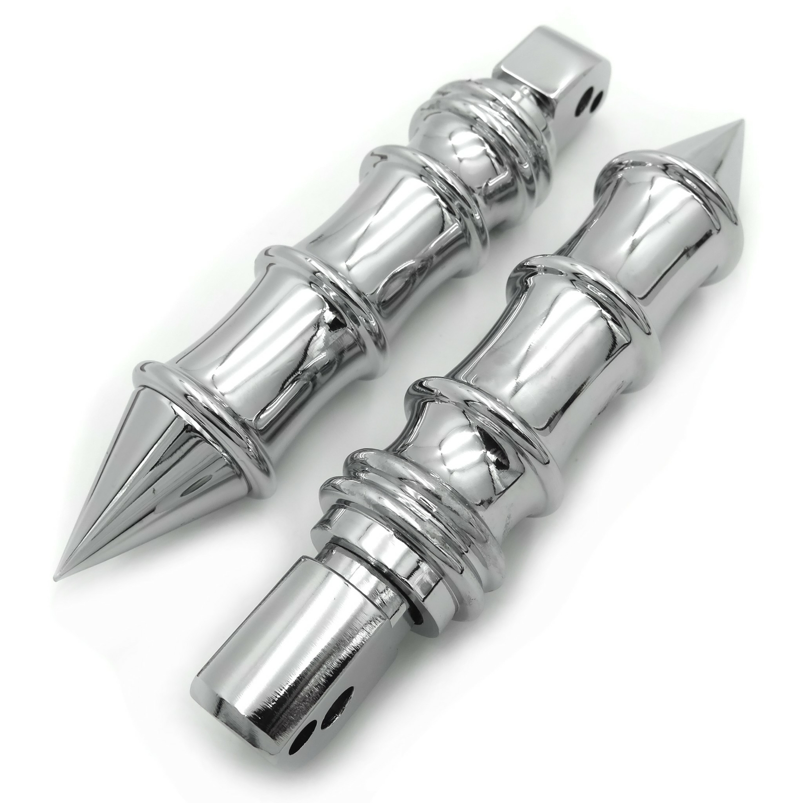 Spike Bamboo Passenger Footpeg For Harley 18-later Softail Fat Boy 114 FLFBS