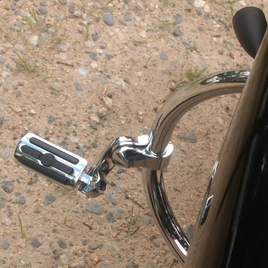 1-1/4″ 1.25″ Motorcycle Highway Crash Bar Foot Pegs Fit For Harley Touring