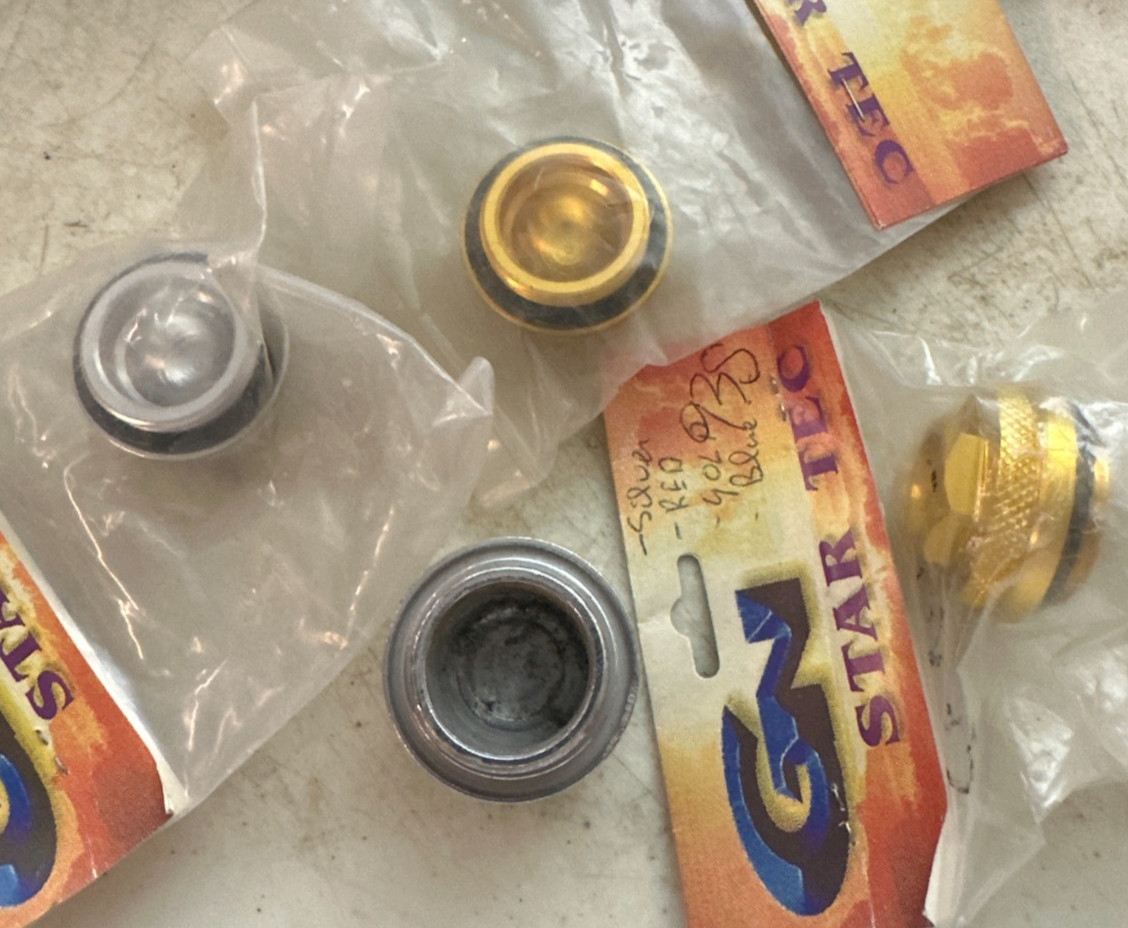 LOT OF 4 VARIETY PACK VALVE ADJ CAPS REF OEM# 12361-300-000