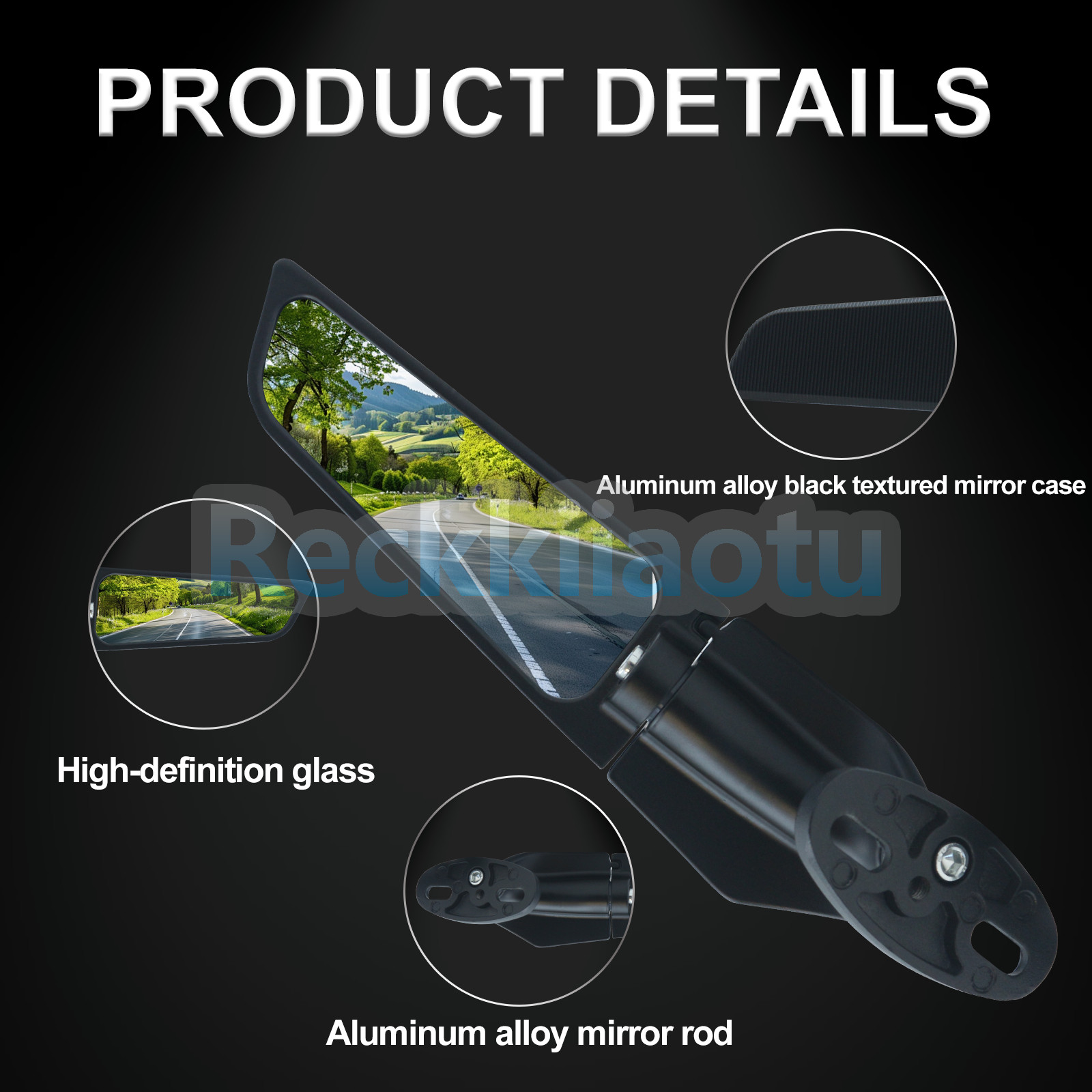 Wing Rearview Side Mirror For Honda CBR1000RR CBR250R CBR600F4 CBR500R CBR125R
