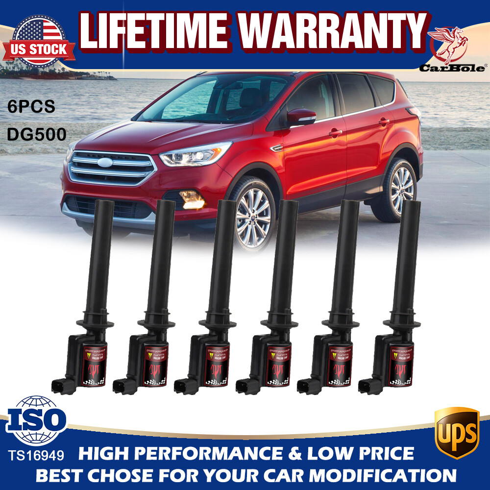 DG500 Ignition Coil Set of 6 For Ford Escape XLT Mazda Tribute V6 3.0L 1999-2011