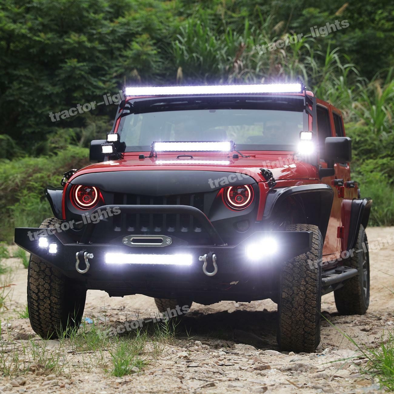 2pcs LED work lights LED Cube Flood Offroad Fog Lamp SUV Truck Driving 4WD