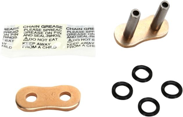 EK 530 ZVX3 Series NX-Ring Chain MLJ Rivet-Type Master Link Gold