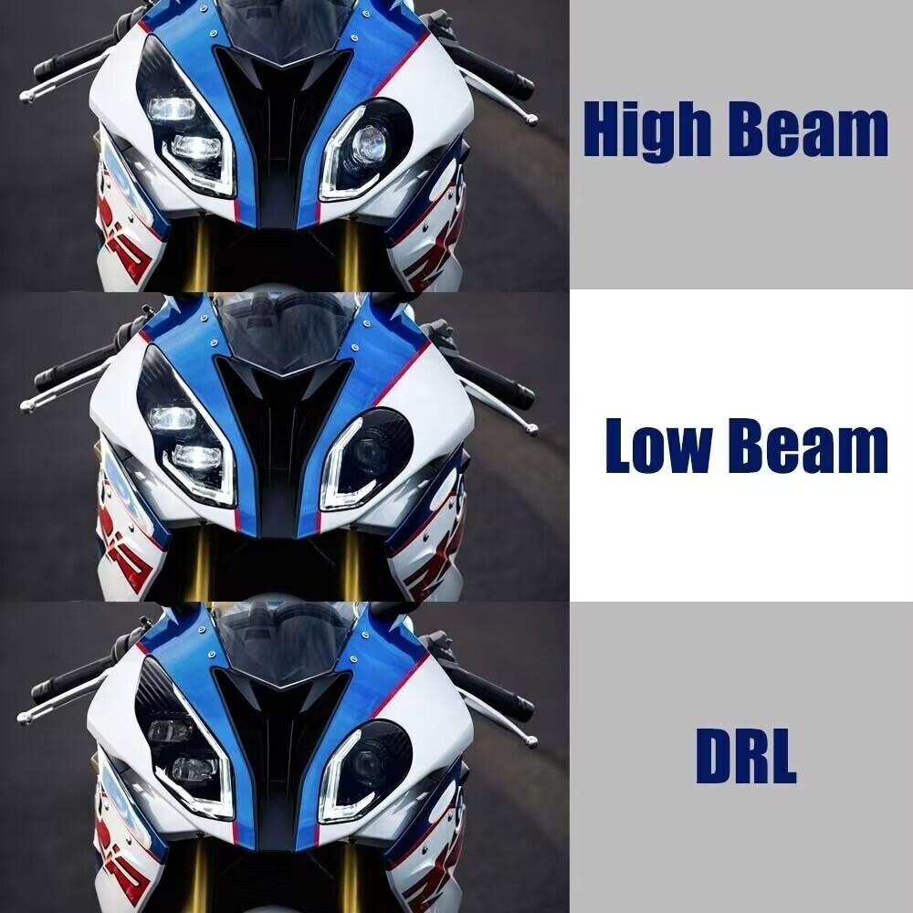 Pair LED Headlight with Hi/Lo For BMW S1000RR 2015 2016 2017 2018 S 1000 RR