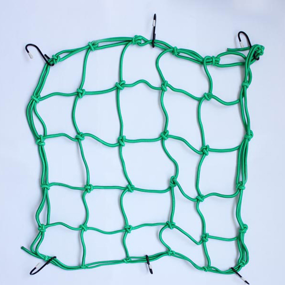 6 Hook Colorful Bungee Cargo Net Motorbike Motorcycle Hold Down Helmet Luggage B