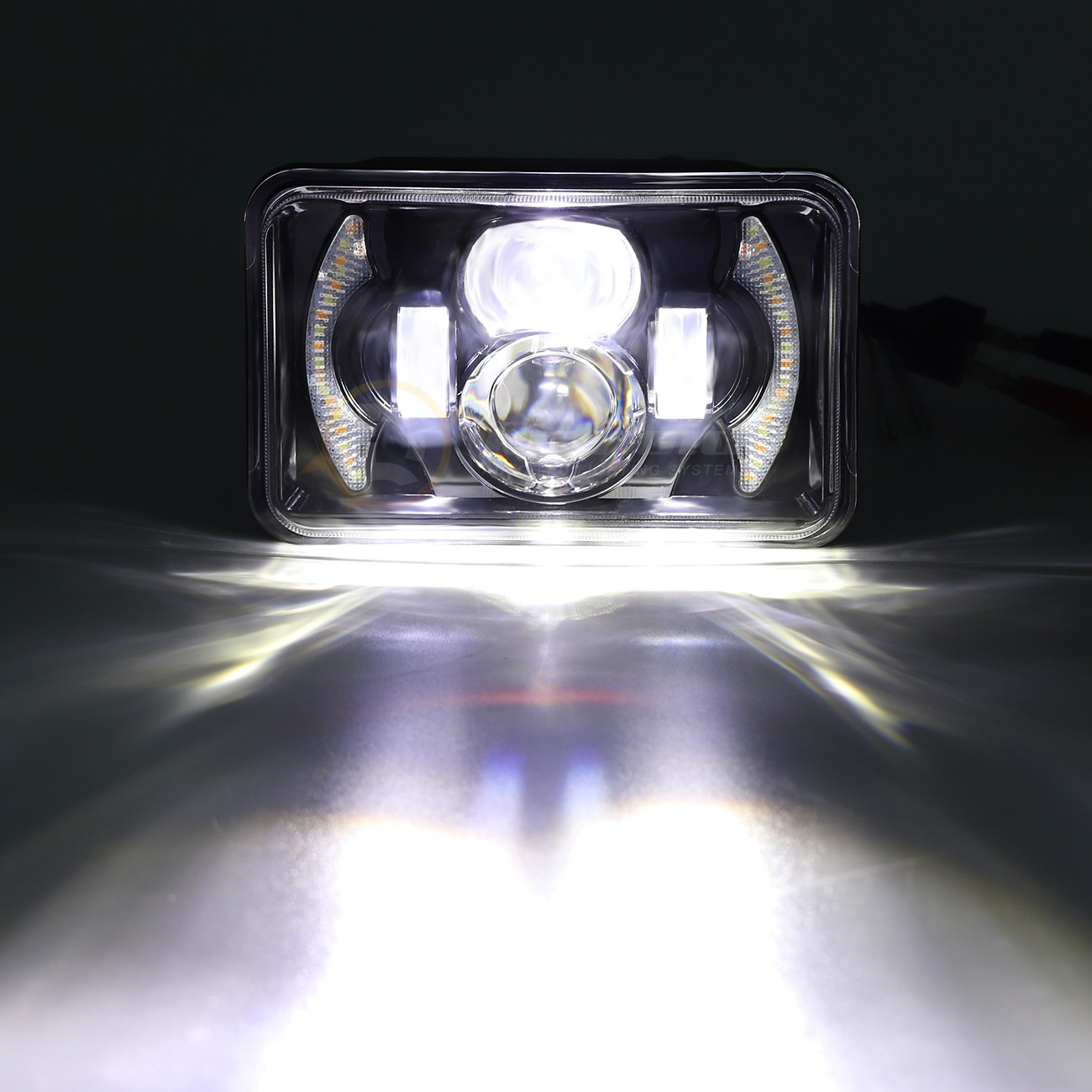 Motorcycle 4×6 inch Square LED Headlight For Yamaha BW200 350 50 XT225 350 WR250