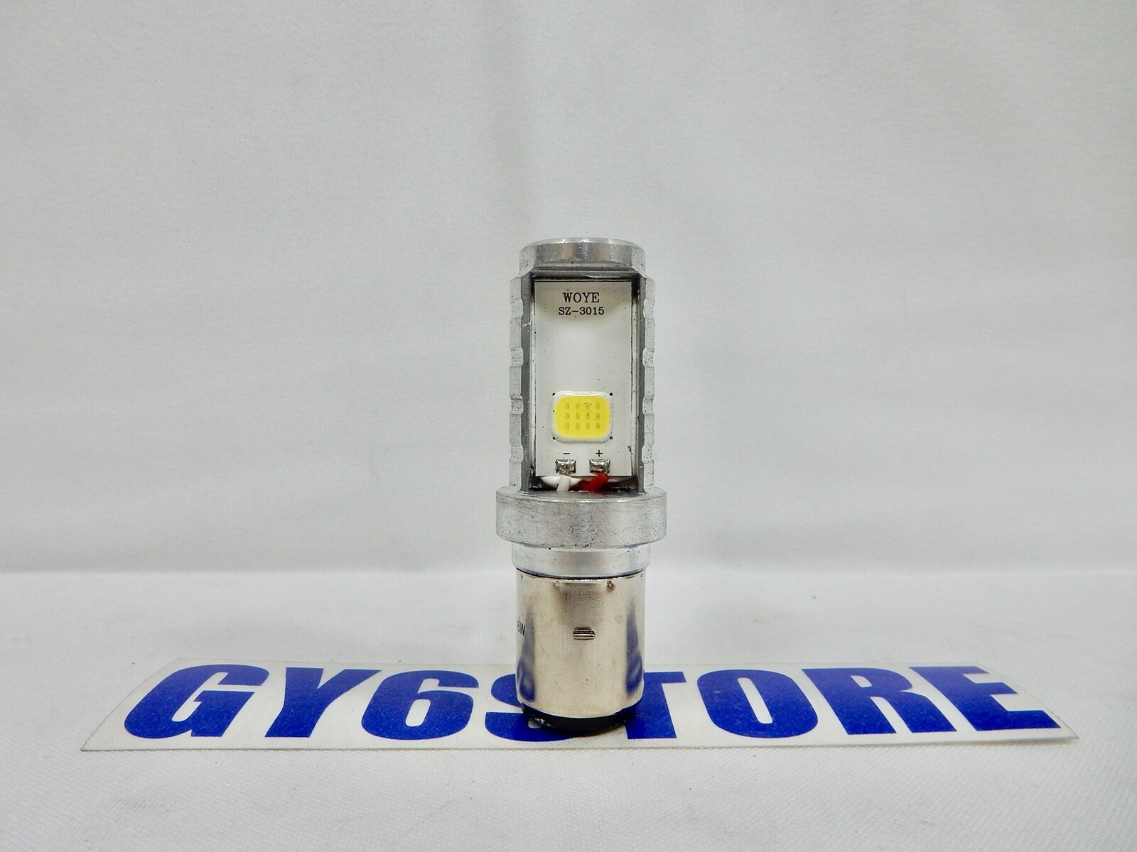 12V 80V 16W BA20D LED HEADLIGHT BULB FOR SOME 50cc QMB139 & 150cc GY6 SCOOTERS