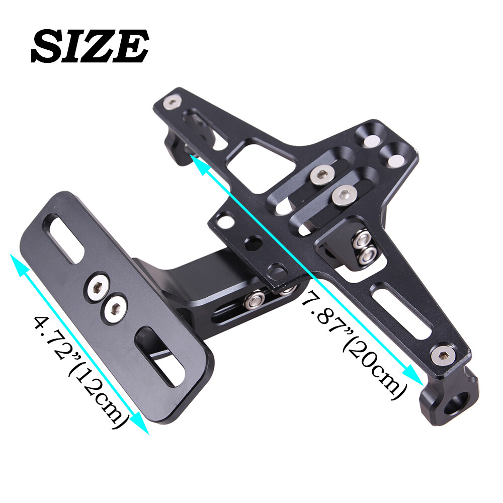Motorcycle Fender Eliminator Kit License Plate Holder Bracket W/ LED Taillight