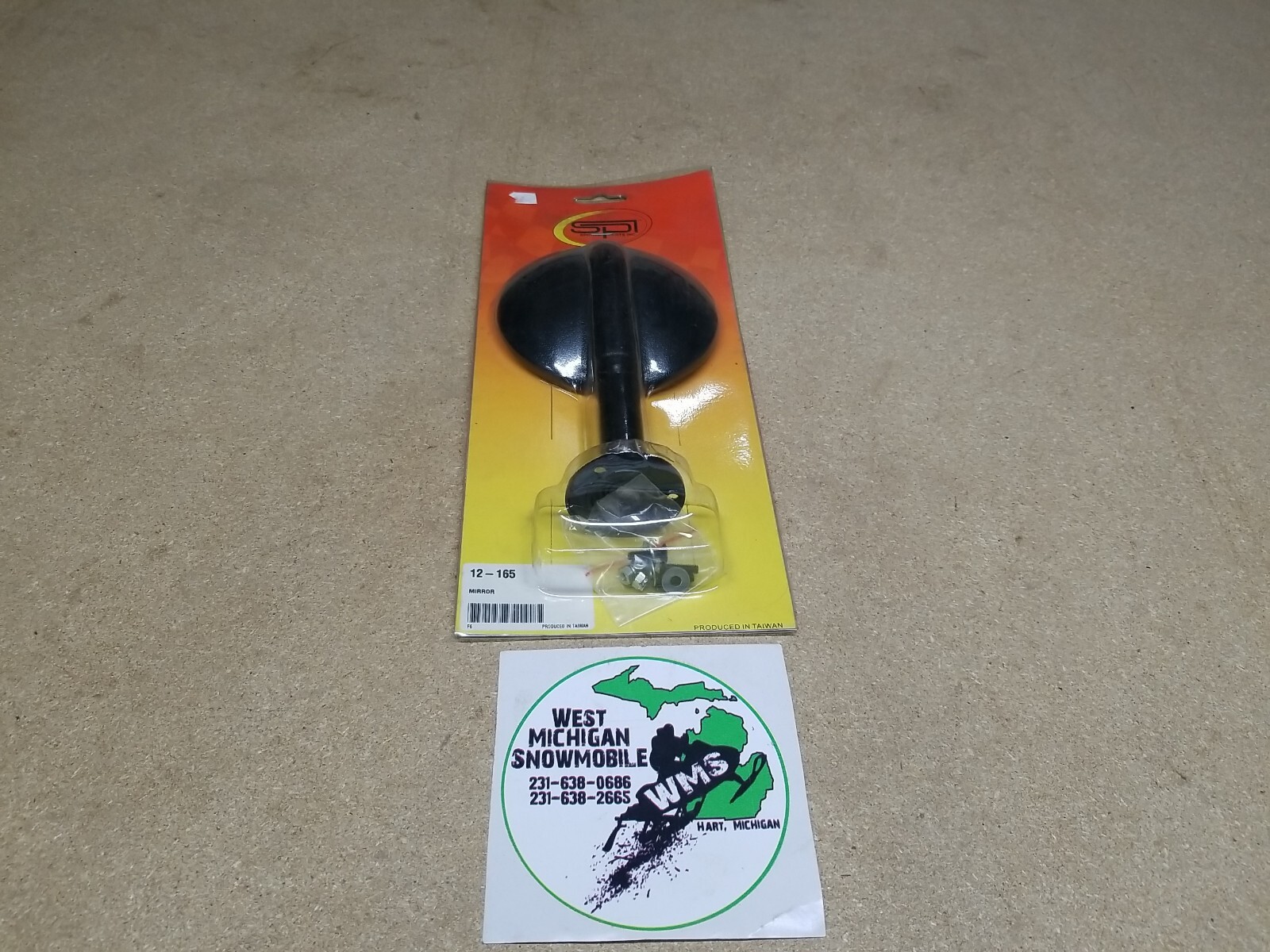 Spi Motorcycle Mirror 12-165 Universal Fitment