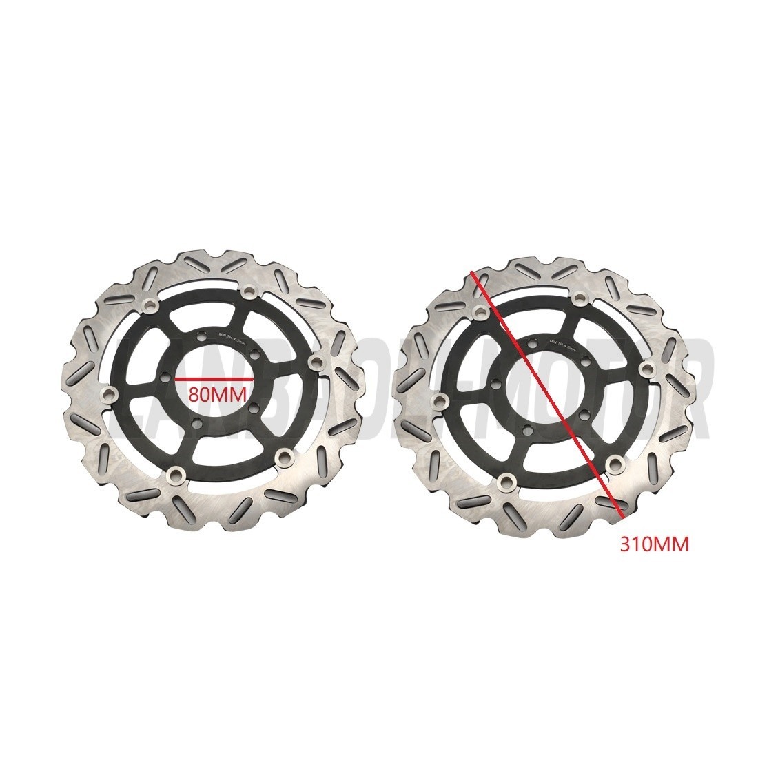 Front Brake Disc Rotors For Kawasaki Z800 ABS 2013-2016 Z1000 ABS 2014-2021