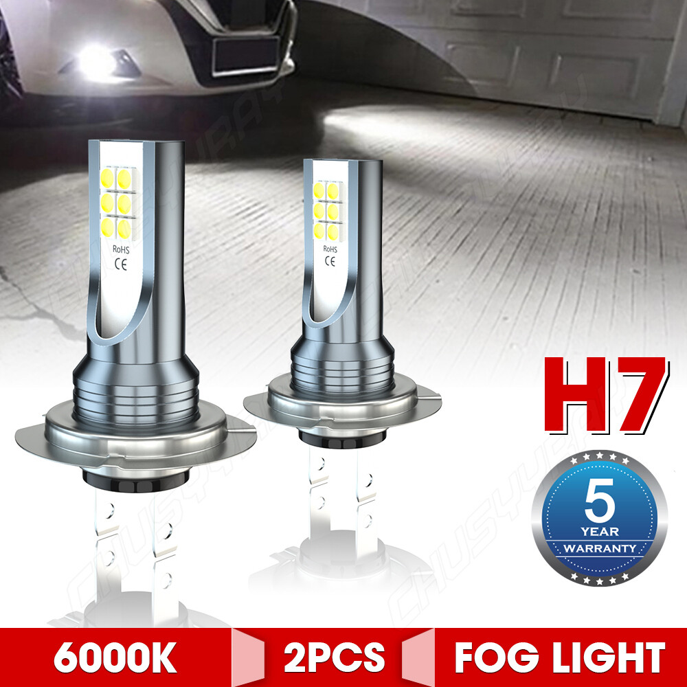For Honda Silver Wing 600 Motorcycle LED Headlight H7 6000K Bright White Bulbs