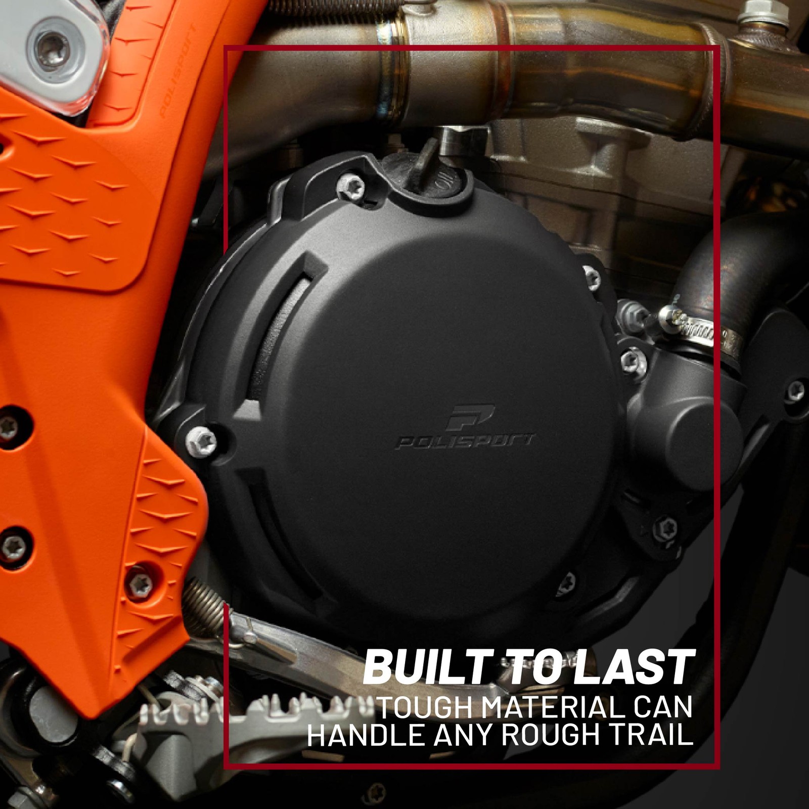 Polisport Engine Cover Kit (Red) – Compatible with BETA RR250/300 (18-22)