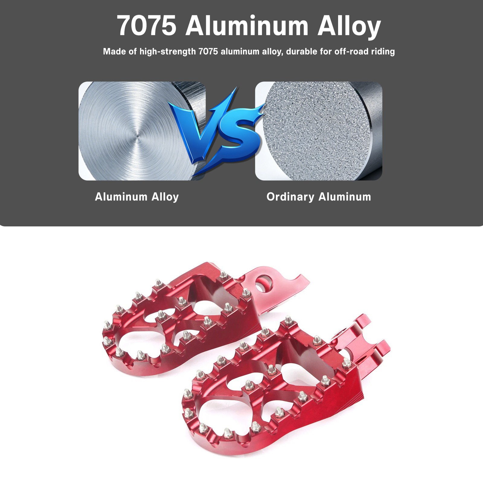 Billet MX Wide Foot Pegs For Honda CR125/250R CRFC450L CRF1000L CRF1100L 2026 25