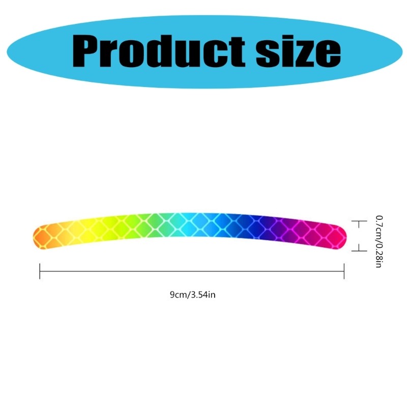 20lots Reflective Safety Strips Outdoor Self-adhesive Conspicuity Tape