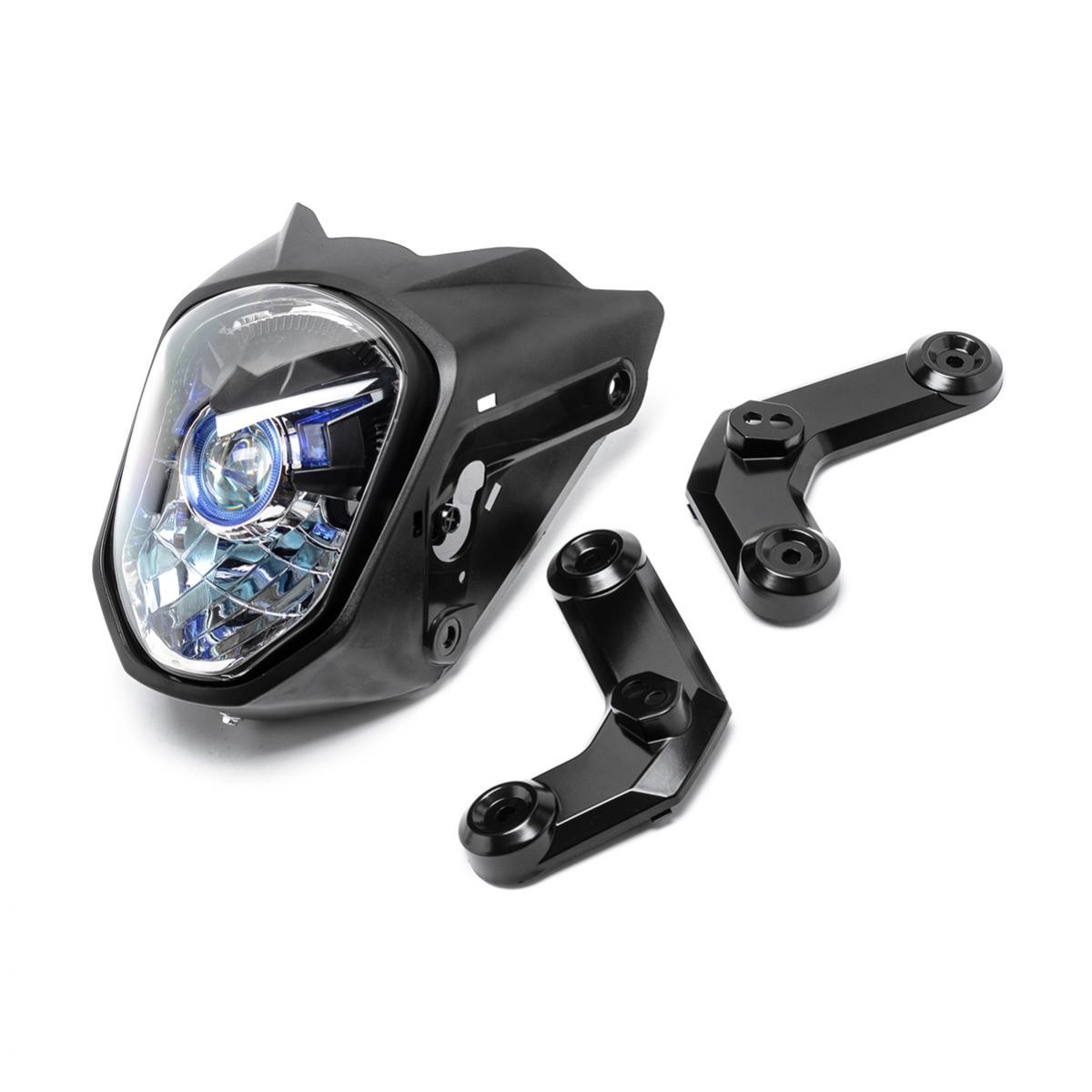 For Honda Grom MSX125 TDM Projector Headlight unit Head light with Blue Ring msx