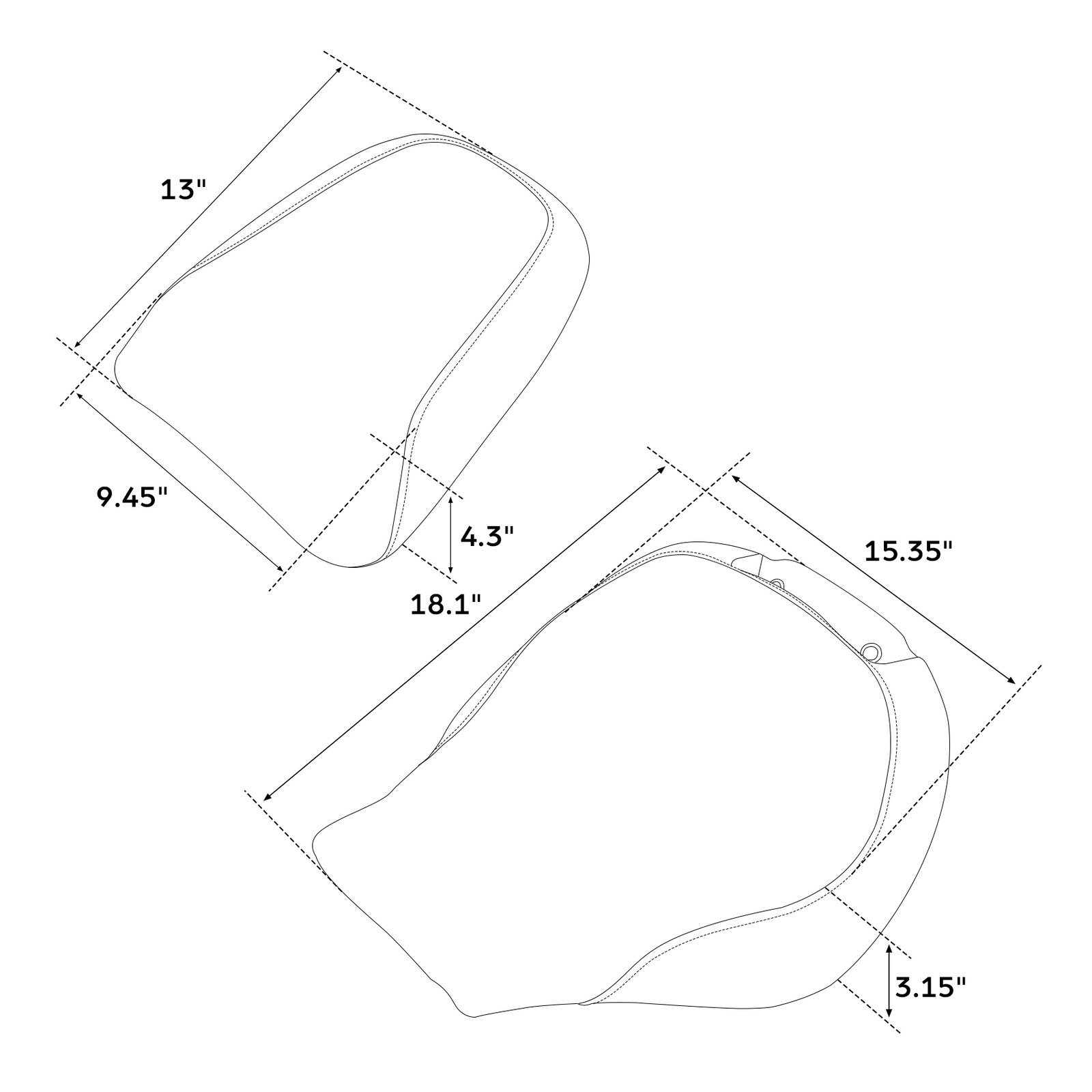 Rider Driver Passenger Seat Fit For Harley Fat Boy FLFB 114 FLFBS 2018-Up Black