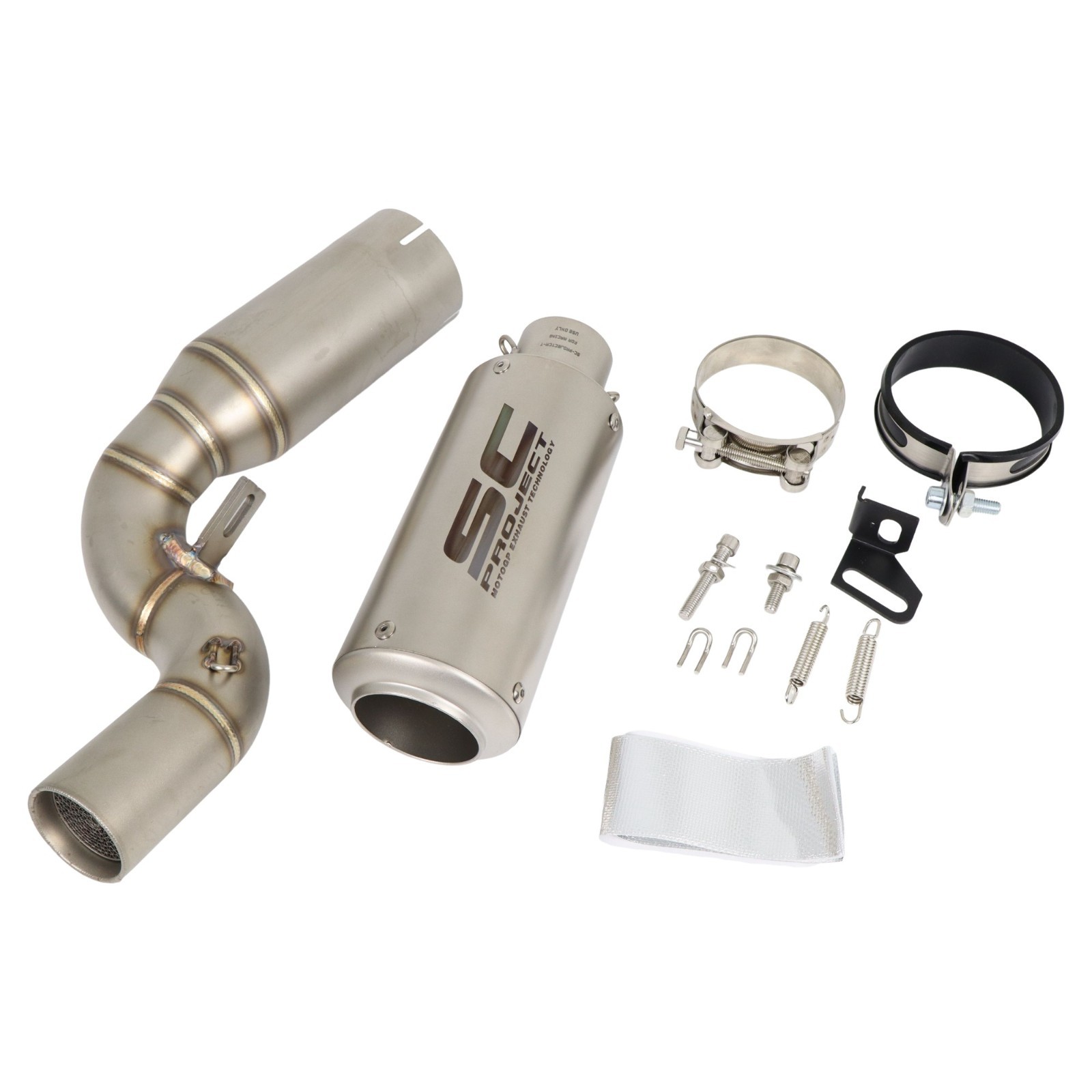 Slip-on Exhaust Muffler Mid Link Pipe For KTM Duke 390 GEN 3 250 125 2025-2026