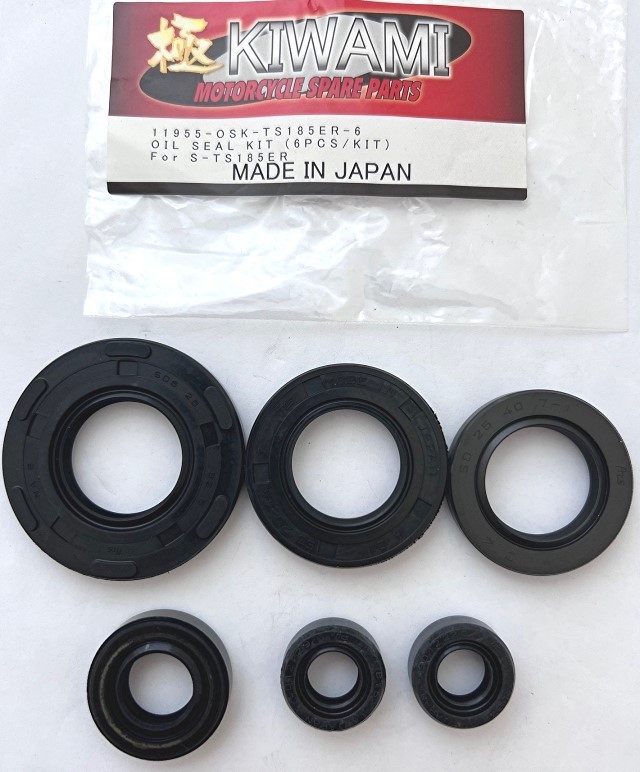 SUZUKI TS185 SIERRA ENGINE 6 x OIL SEAL SET KIT SEALS 1973 – 1981