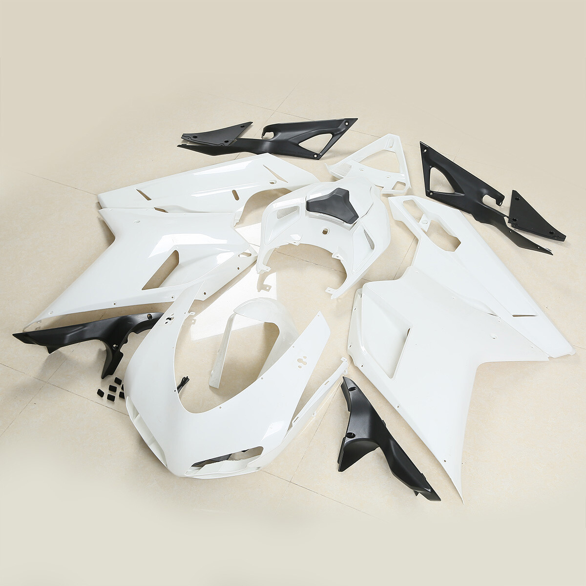 Unpainted Injection Fairings Kit Bodywork Fit For Ducati 848 1098 1198 2007-2012