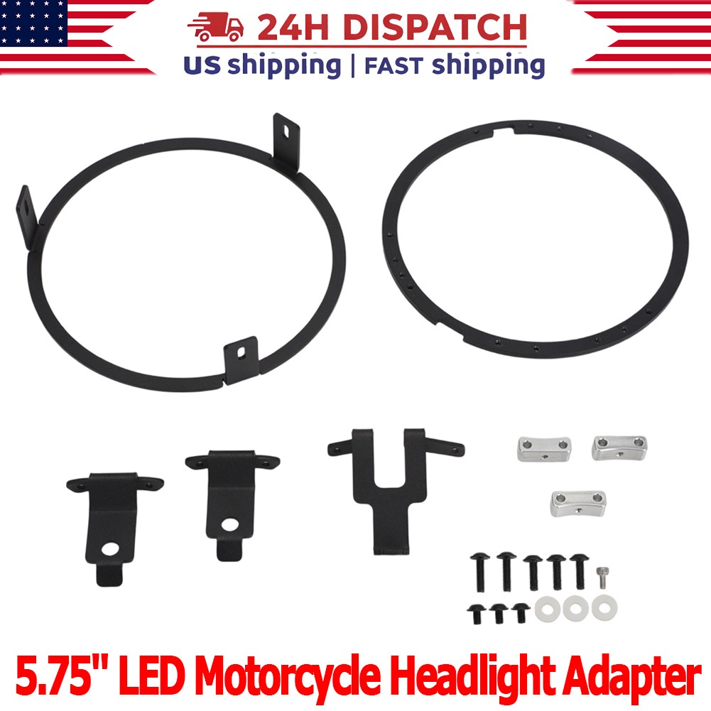 5.75” LED Headlight Mounting Adapter For Kawasaki Vulcan VN900C Yamaha XSR900
