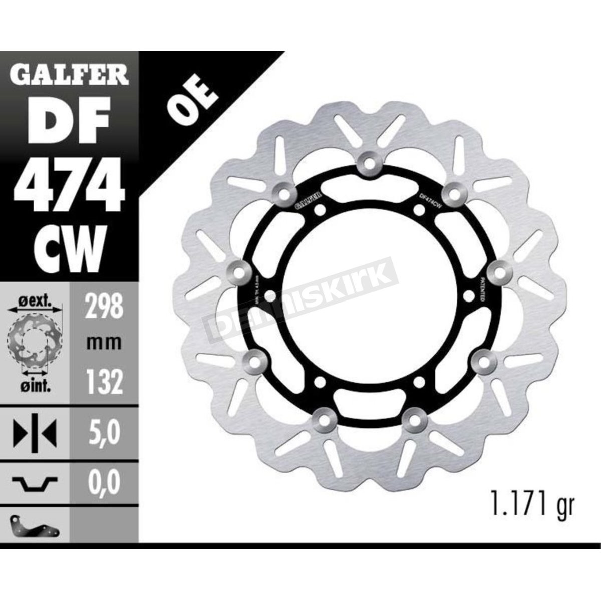 Galfer Front Aluminium Floating Wave Rotor w/Holes – DF474CW