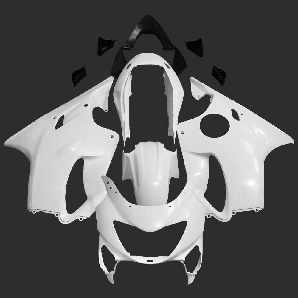 Unpainted White Fairing Kit For Honda CBR600F4 1999 2000 ABS Injection Body Work