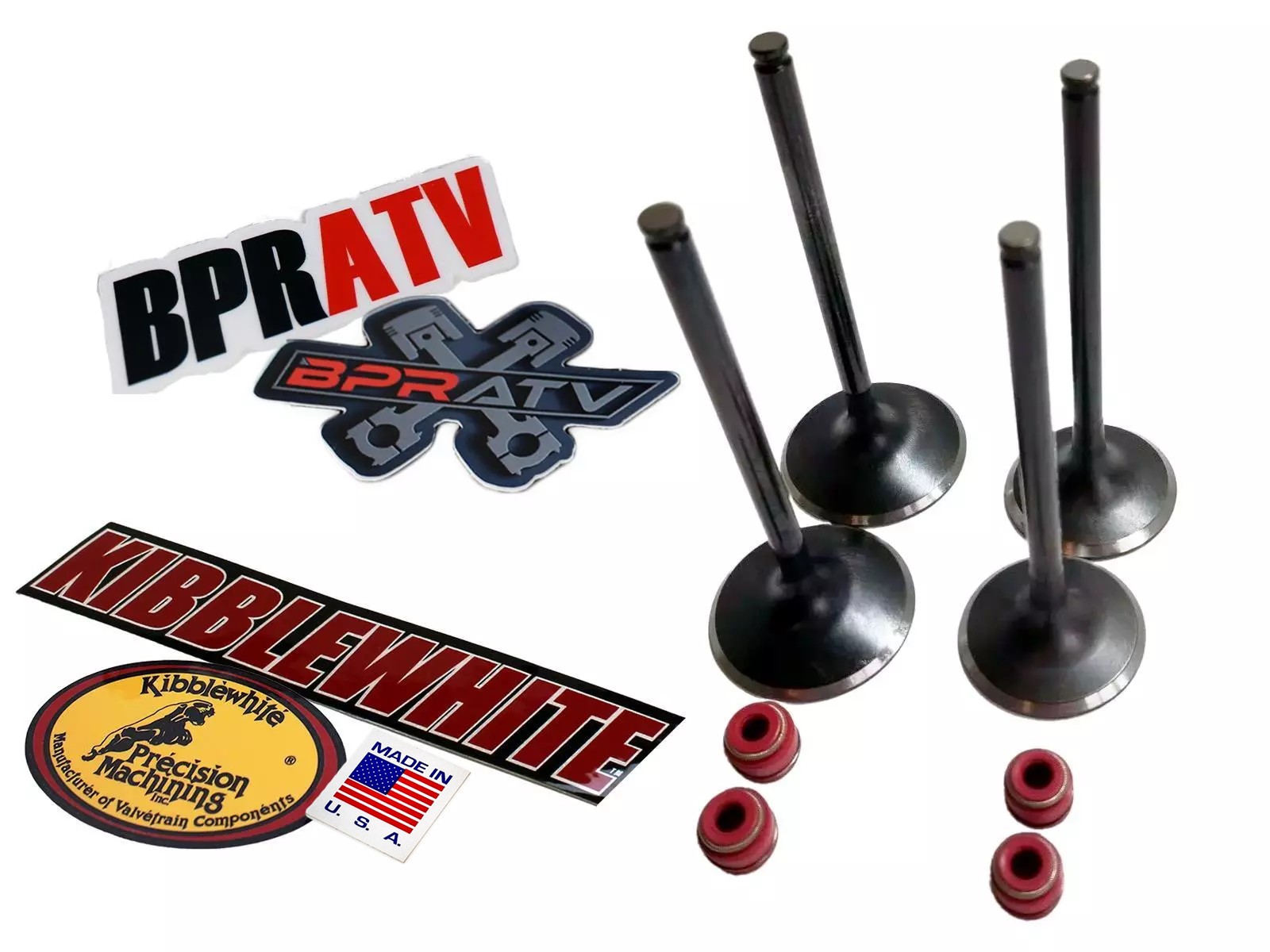 2007 Suzuki RMZ450 Stock Replacement Kibblewhite Intake Exhaust Valves RED Seals