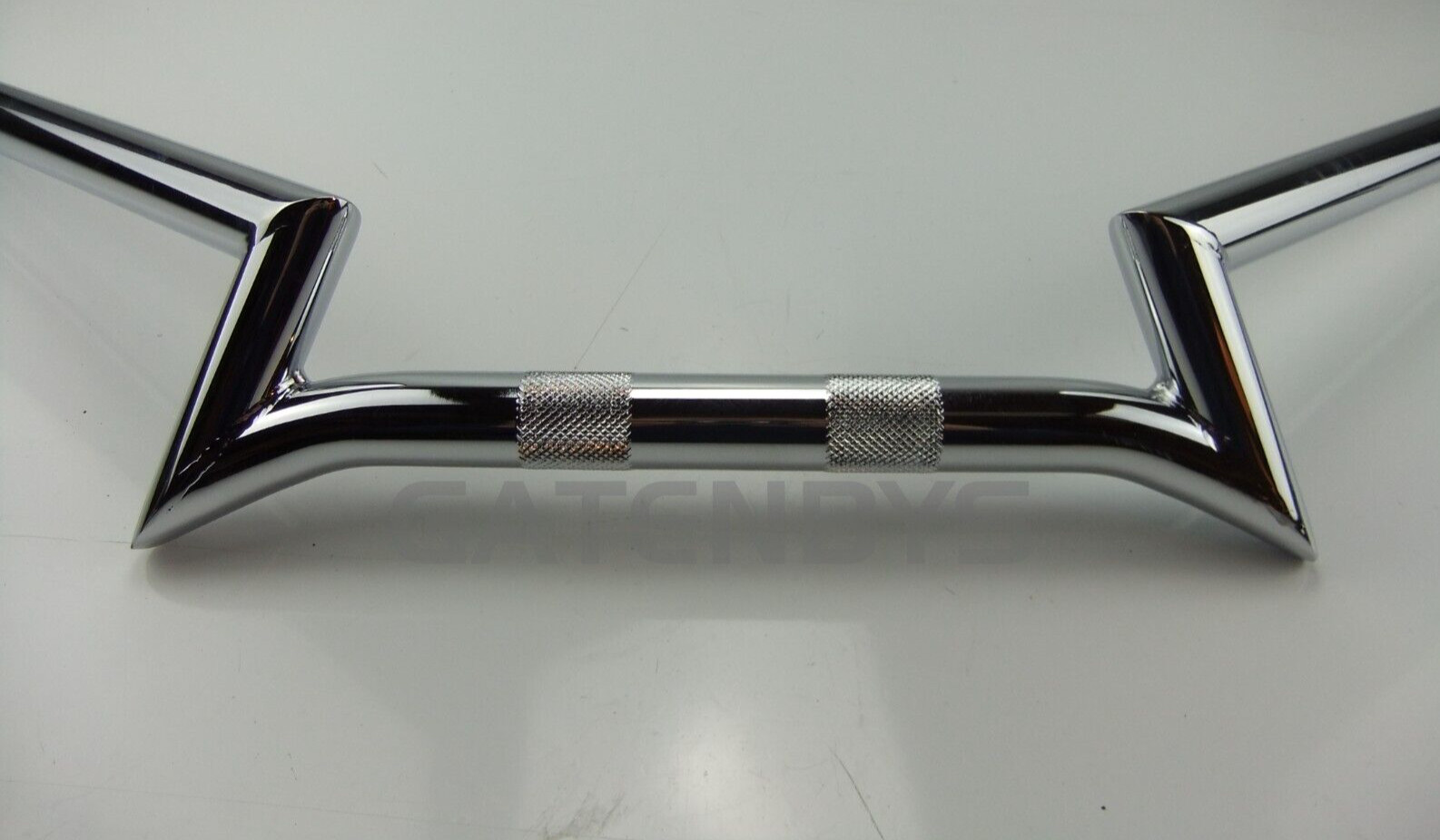 1″ Chrome Z-Bar Motorcycle Handlebar NONE DIMPLED Sportster FX Shovel