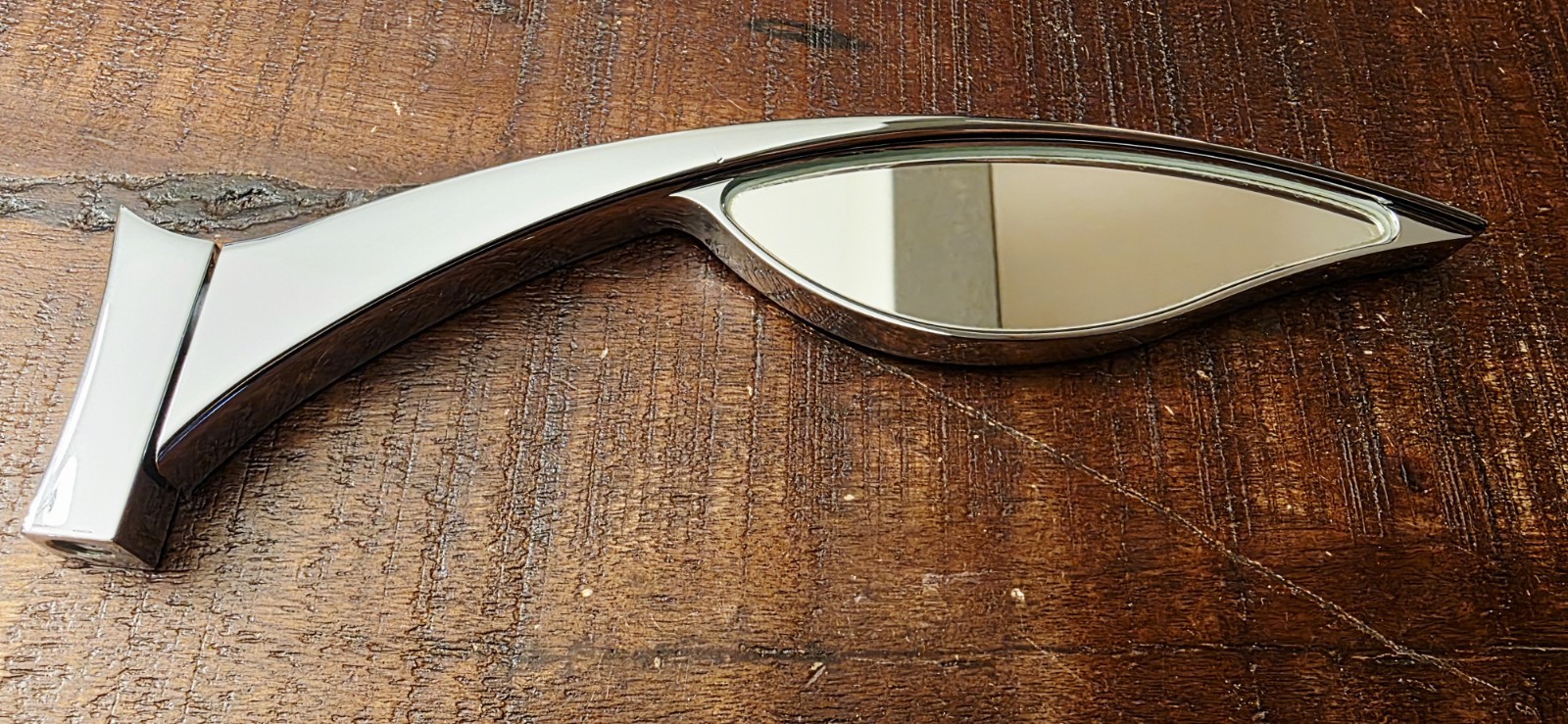 REBUFFINI Solid Chrome Billet Right Side Mirror Harley Davidson NEW