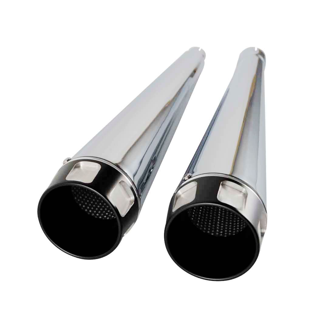 SHARKROAD Exhaust 4.4″ Megaphone For Harley Slip on Mufflers 2017-UP Deep Sound
