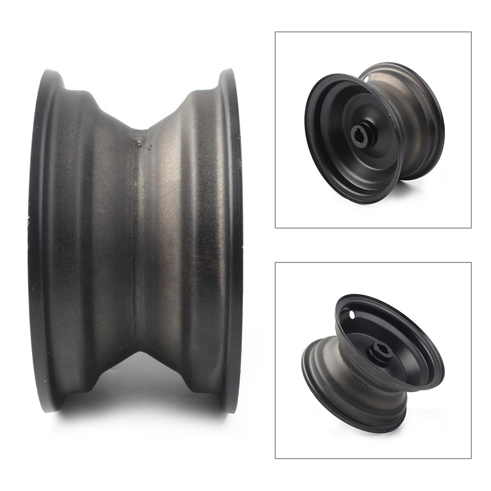 6″ 145/70-6 in Wheel Rim Fit Go Kart Off-Road Dirt Pit Bike Black Motorcycle US