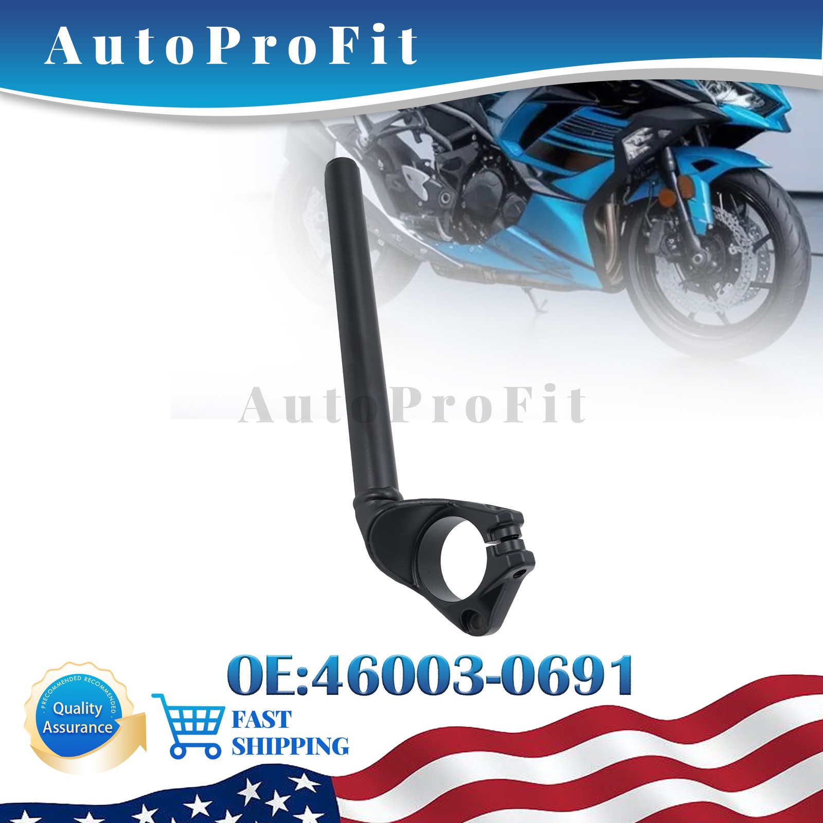 NEW 46003-0691 For 18-25 Kawasaki Ninja 400 500 Right Side Handle On Fork Tube