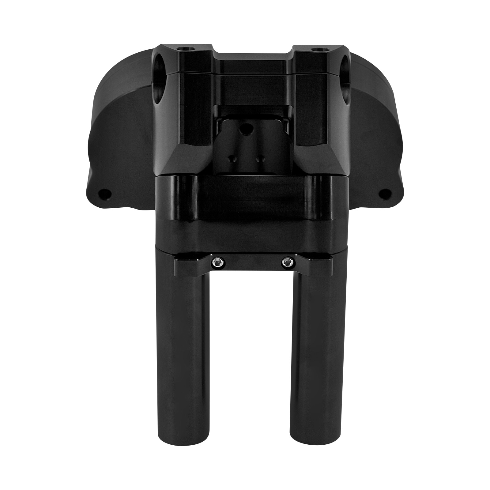 10″Handlebar Clamp Black Risers w/ Gauge Housing For Harley Road Glide 2015-2023