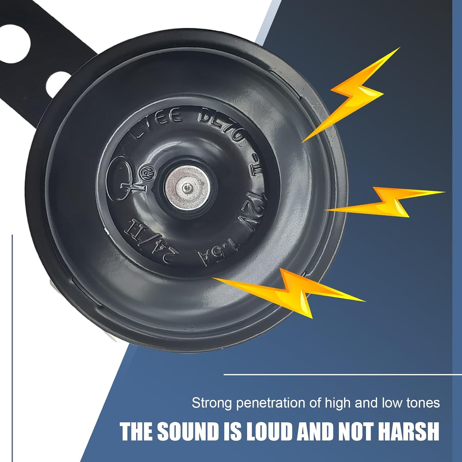 12V Round Motorcycle, Super Loud Waterproof Rust-proof Universal Motorcycles