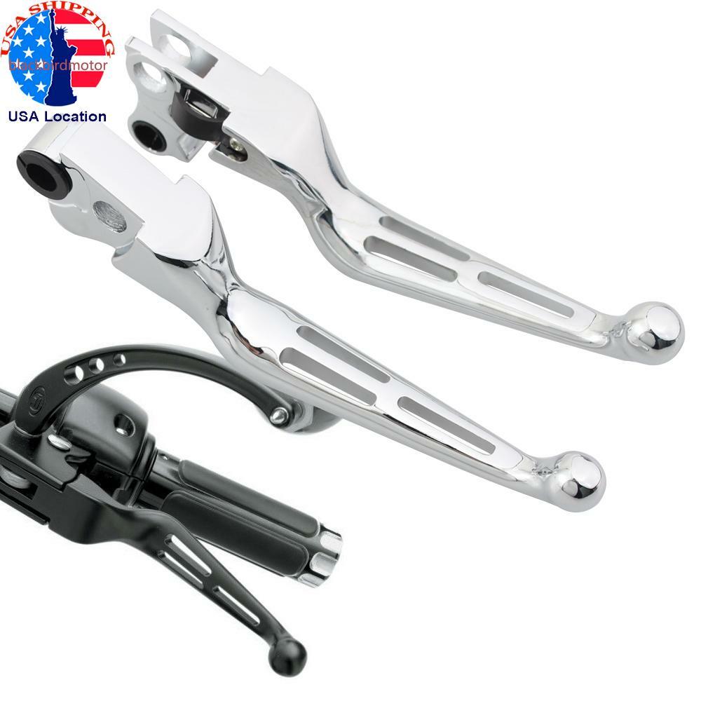 Chrome Left Right Clutch Brake Lever for Harley Roadking Softail Dana Sportster