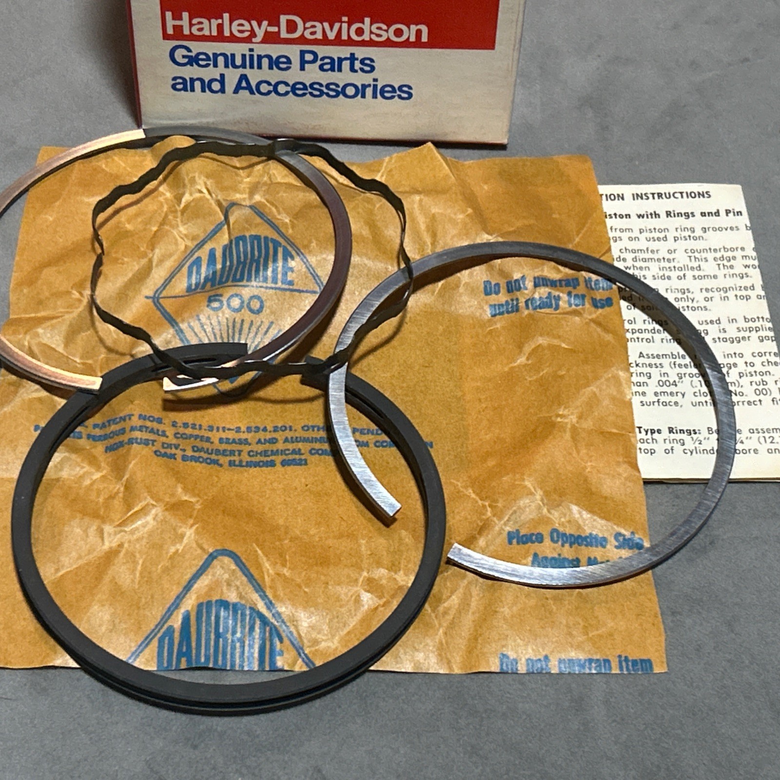 HARLEY DAVIDSON Piston Rings 22332-55 +0.60” 1200 FLH 55-80 FL 65-80 FX 71-80