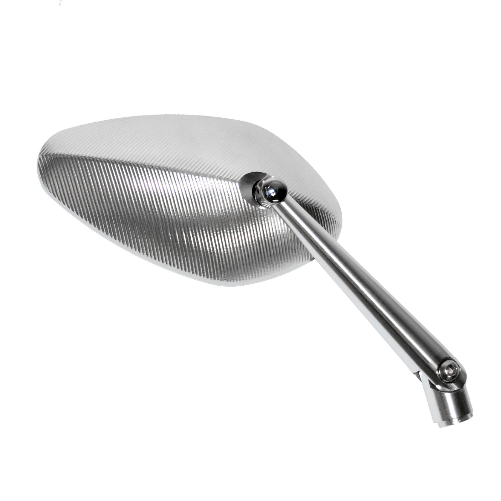 Motorcycle CNC Billet Aluminum Rearview Mirror Silver Solid High Quality New