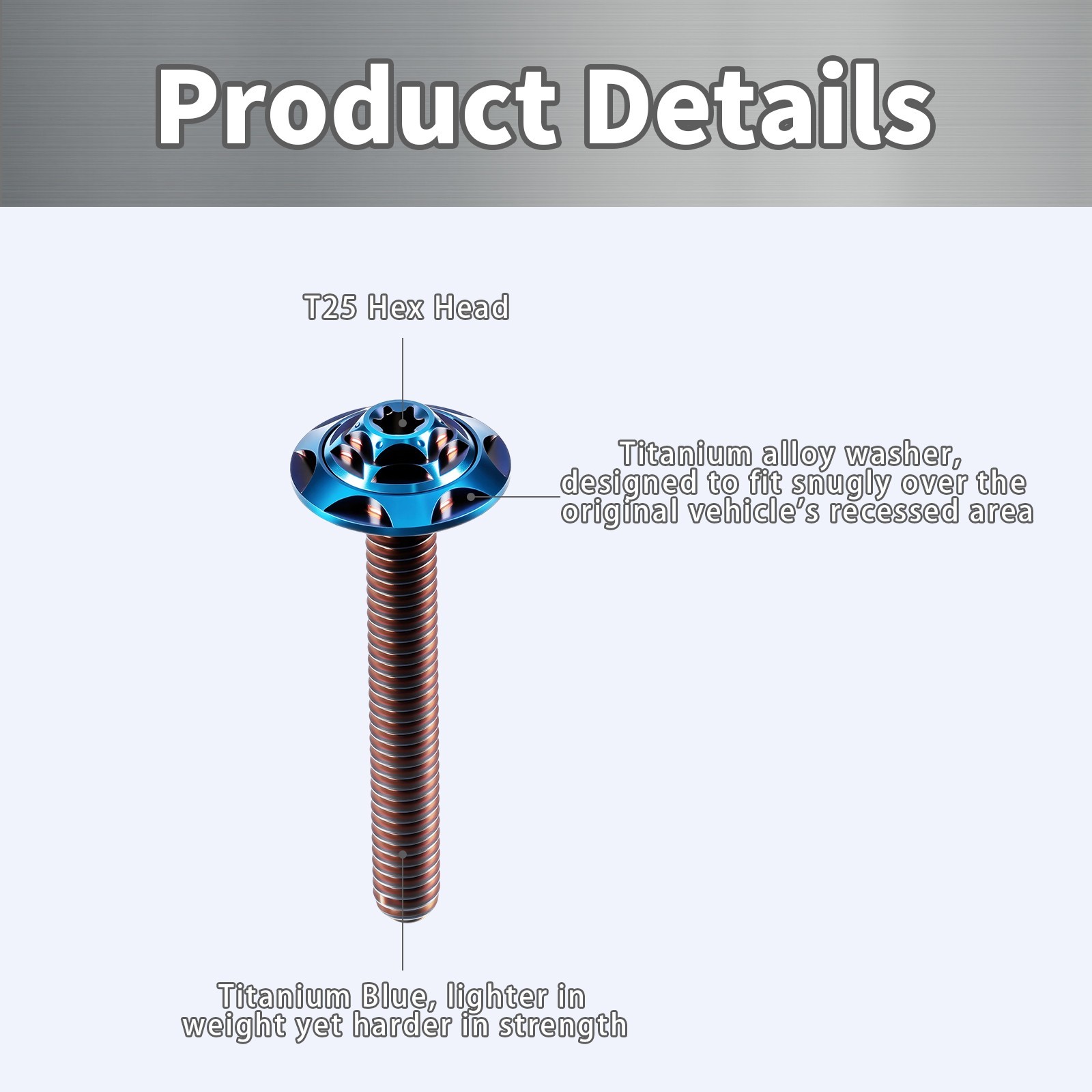Titanium Fairing Windshield Bolt Screw For Harley Street Electra Glide 2014-2023