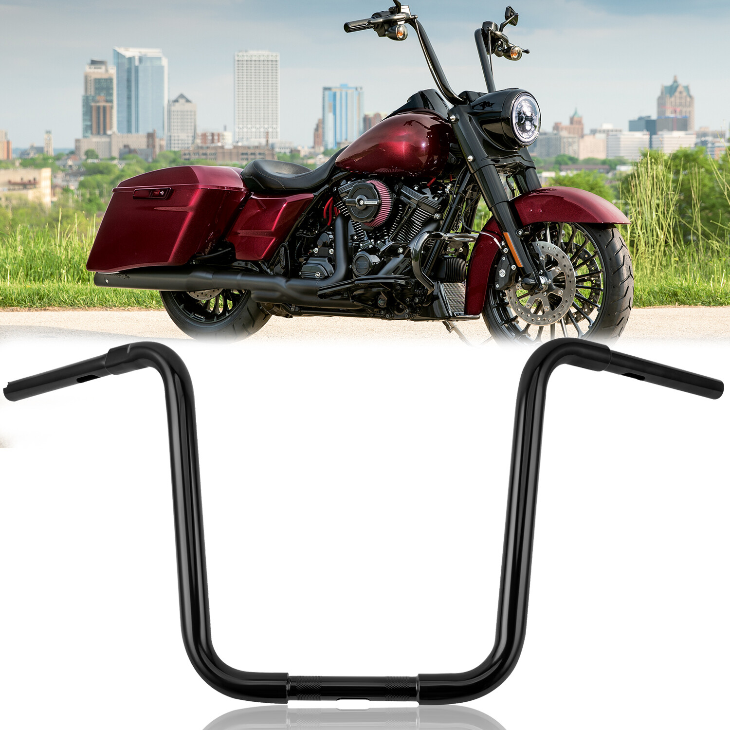 Gangster APE Hanger Bars Rise 16″ Handlebar For Harley Softail Touring Road King