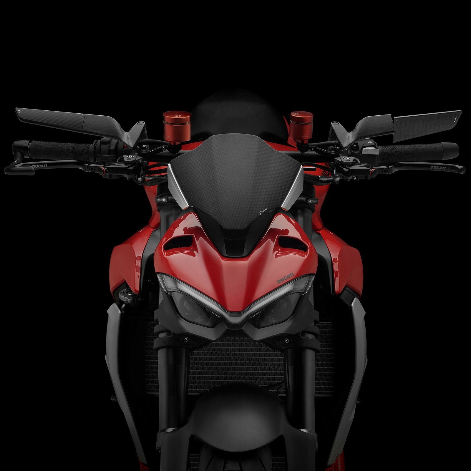 Rizoma Ducati Streetfighter V4S 2022 Stealth Mirrors Naked Wing Winglet Black