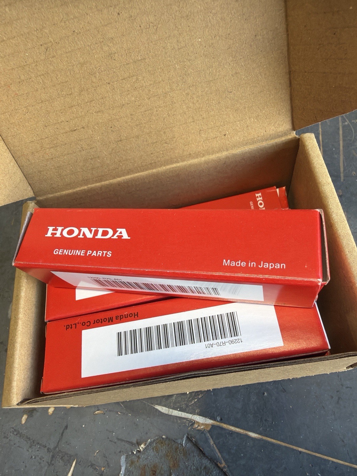 Honda Genuine NGK Spark Plugs 12290-R70-A01 LZKR7B-11 (6 Pack, Made in Japan)