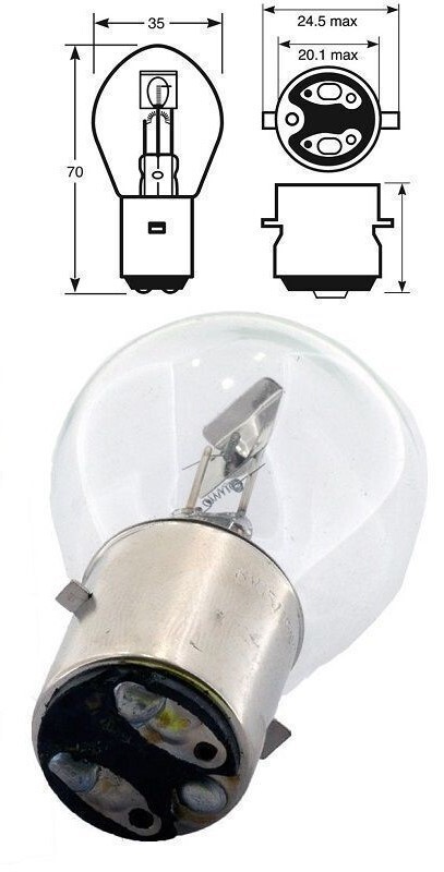 🌟Ultra LED Hi/Lo Headlight Bulb for KTM 450 525 EXC XCF-W 2004–2013 AC/DC ⬆️Vis