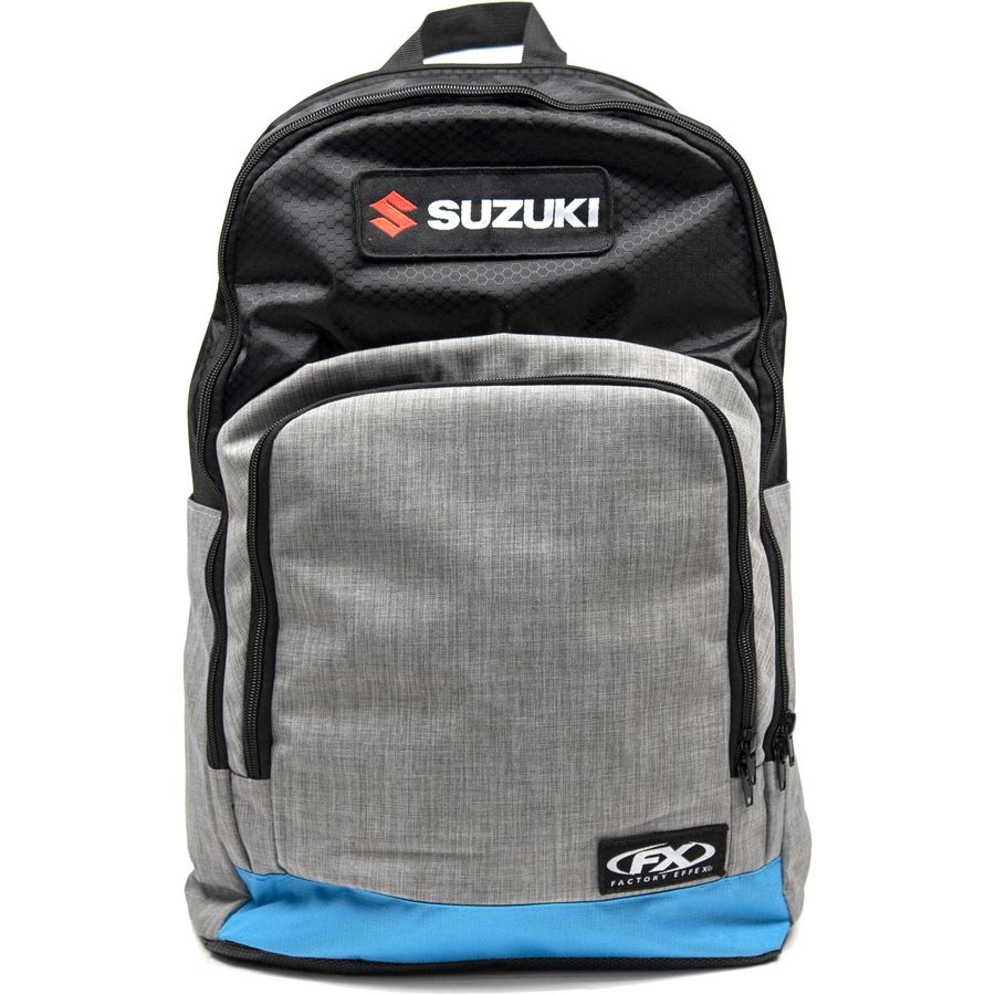 Factory Effex Suzuki Standard Backpack – Grey/Black/Yellow 23-89410
