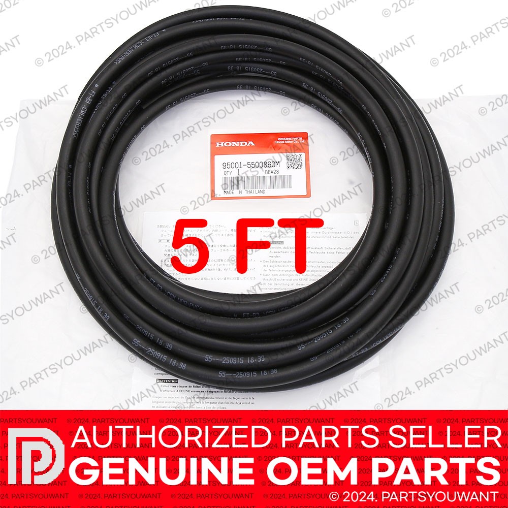 GENUINE Honda 95001-55008-60M OEM Fuel Hose Line 5.5mm x 10.3mm SOLD BY 5′ Feet