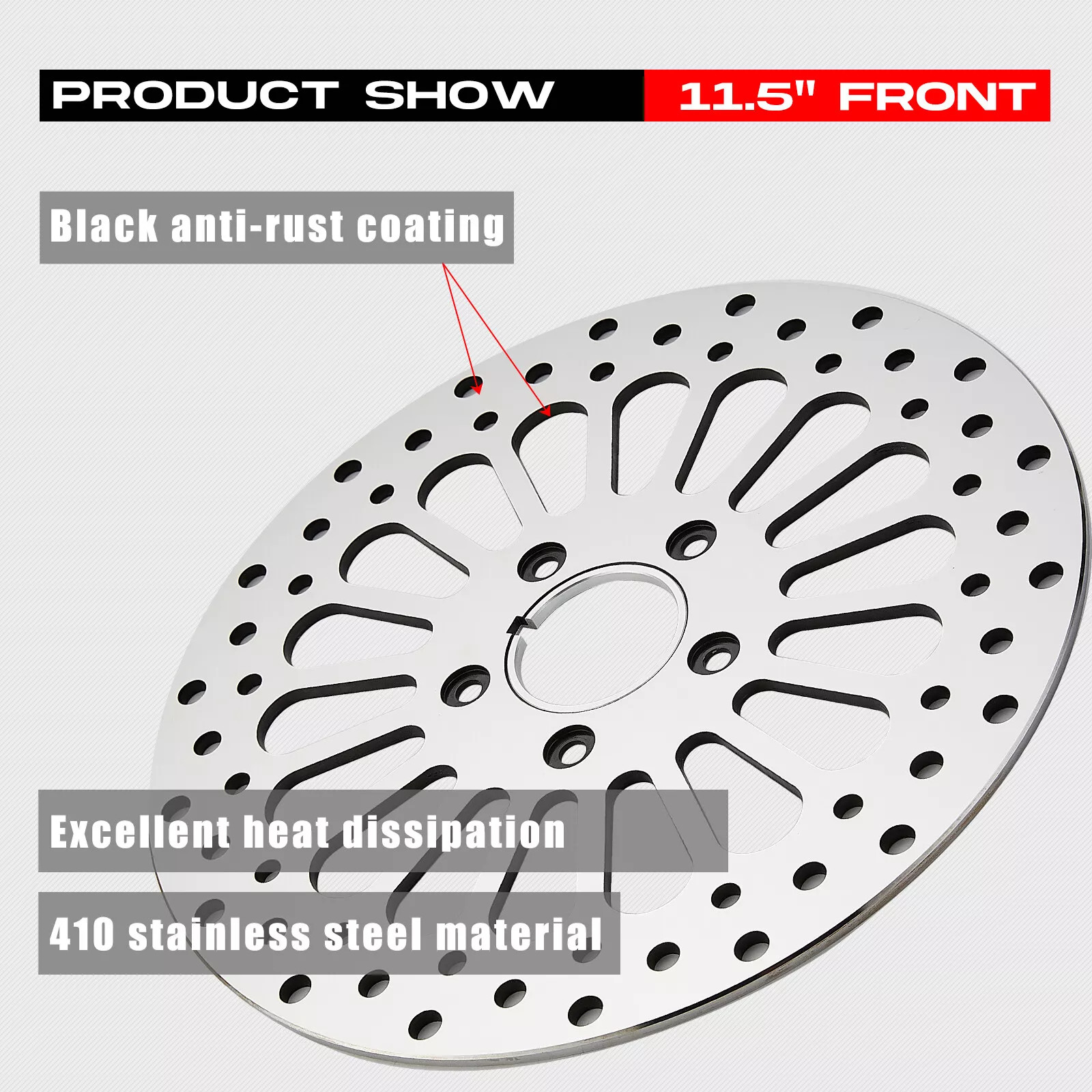 11.5-inch Front Brake Rotor For Harley Davidson Touring Softail Sportster Models