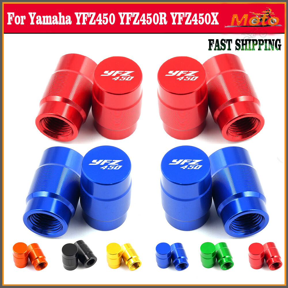4* For Yamaha YFZ450 YFZ450R YFZ450X YFZ Tire Valve Stem Cover Caps Universal