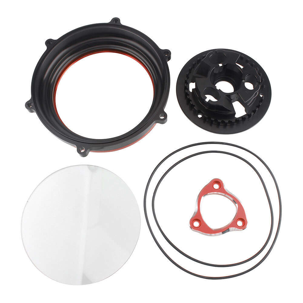 CNC Racing Clear Clutch Cover & Spring Retainer Kit For Ducati Multistrada V4 S
