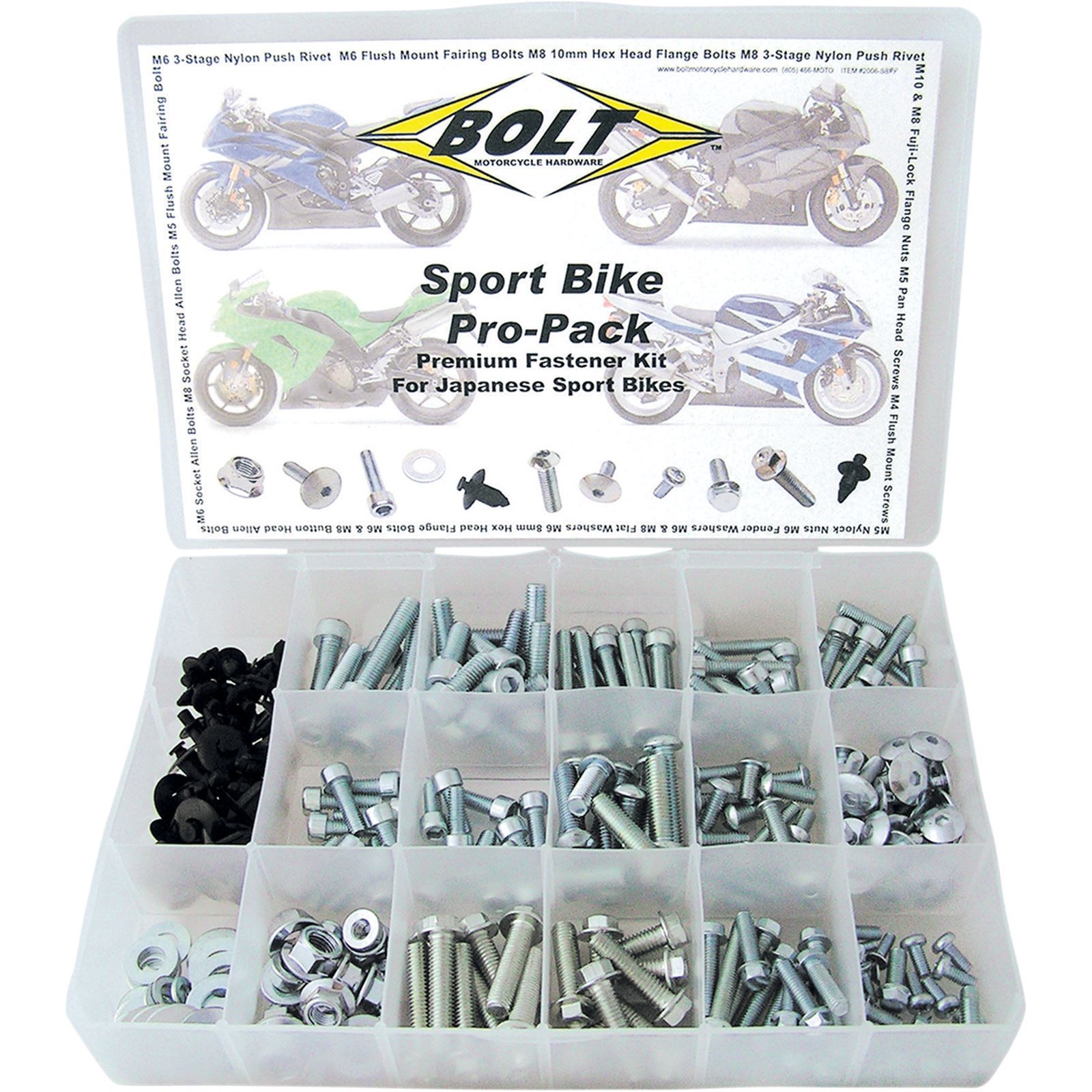Bolt MC Hardware Sport Bike Pro-Pack Kit 2006-SBPP