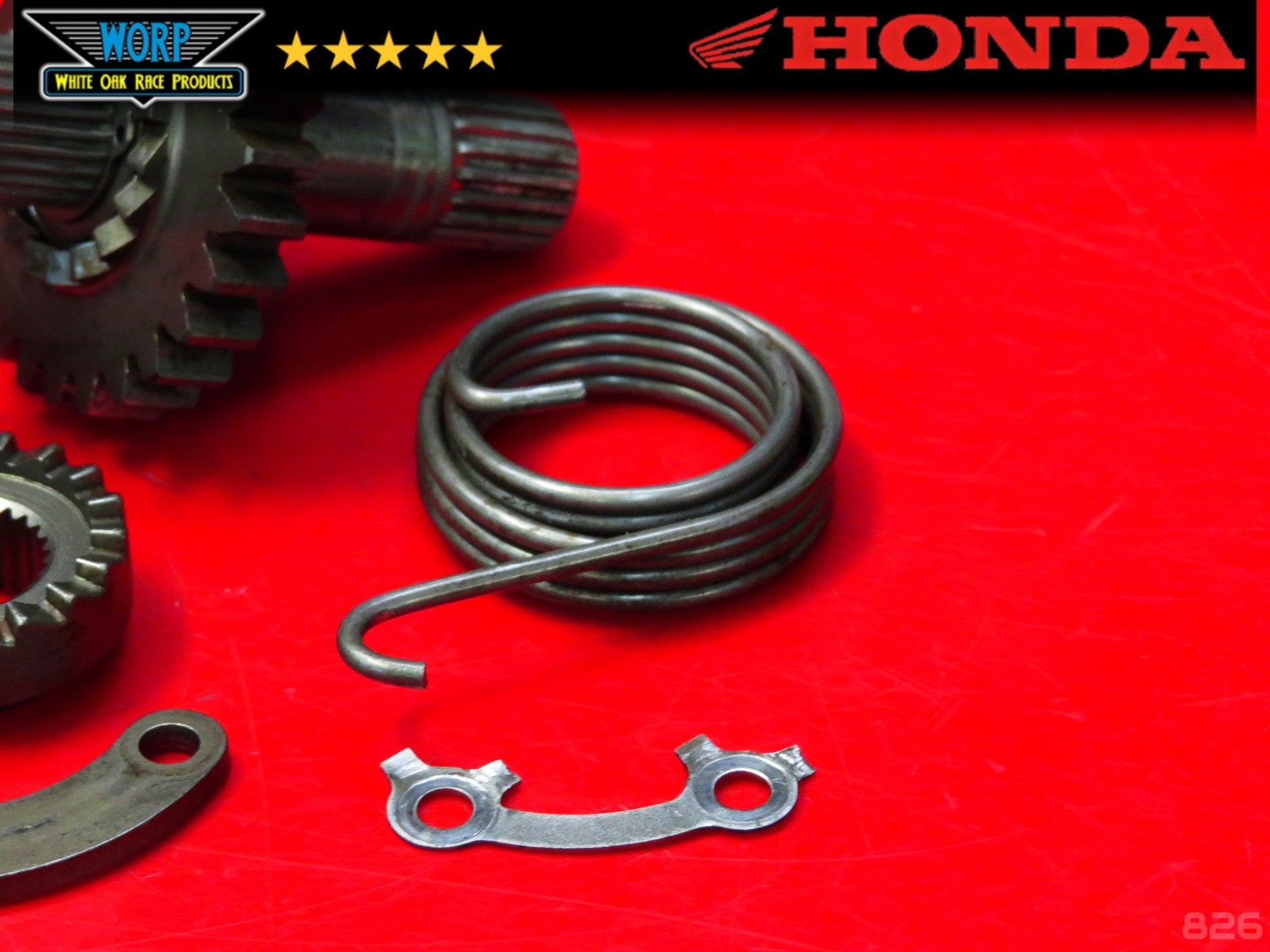 1982 HONDA CR250R KICK START STARTER KICKSTART GEAR SHAFT SPINDLE OEM / CR480